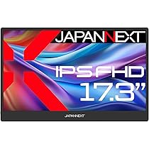 モバイルモニター 　ディスプレイ 17.3インチ 非光沢IPSパネル 液晶 Amazon.co.jp: JAPANNEXT 17.3インチ モバイルモニター IPS